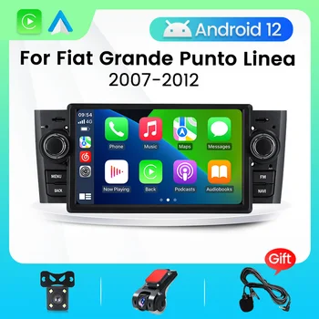 MEKEDE 7-Дюймовый Автомобильный Радиоприемник Android для Fiat Linea Grande Punto 2007-2012 4G LTE WIFI Мультимедийная Интеллектуальная Навигационная Система GPS Carplay