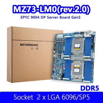 MZ73 LM0 MZ73-LM0 (rev. 2.0) Серверная плата EPYC 9004 CPU DP DDR5 двухсерверная материнская плата 2 сокета LGA 6096 SP5 5nm 9654 9174F