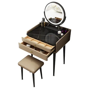 Nordic Ins Туалетный столик Стул с зеркалом, столик для макияжа, Туалетный столик, мебель для спальни, современные роскошные домашние комоды