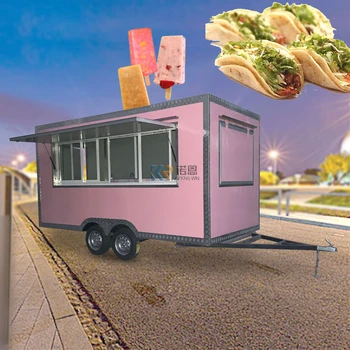 OEM-трейлер-киоск для перевозки кофе, закусок, барбекю, хот-догов, мороженого, Концессионный трейлер для вендинга продуктов питания, грузовик с кухней