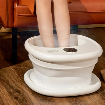 PTC Нагревающаяся Складная ванночка для ног Массаж с постоянной температурой Спа Для ног Домашний Автоматический Интеллектуальный электрический умывальник для ног