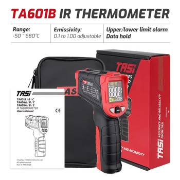 TASI TA601A/B/C Цифровой Инфракрасный Термометр Лазерный Измеритель Температуры Позиционирования ЖК-Световая Сигнализация Бесконтактный Термометр