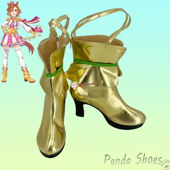 TM Opera O Umamusume/ обувь для косплея в стиле милого дерби из аниме-игры Cos Golden Boots, реквизит для косплея, обувь для вечеринки в честь Хэллоуина.
