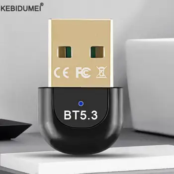 USB Bluetooth 5.3 5.0 Адаптер ПК USB передатчик приемник ключ Беспроводной адаптер для беспроводной мыши Клавиатура Win11 / 10 / 8.1