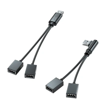 USB-разветвитель USB 2.0 A для мужчин и 2x USB FemaleJack Y-разветвитель-Концентратор Шнур питания