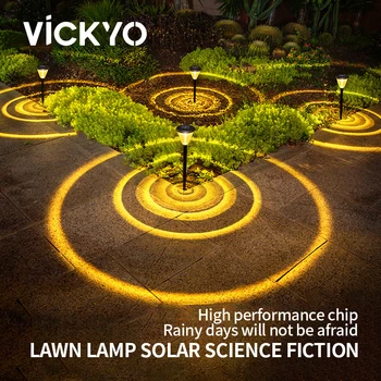 VICKYO Solar Led Light Наружный IP65 Водонепроницаемый индукционный заземляющий штекер Солнечные фонари для газона Для украшения ландшафта сада и внутреннего двора