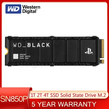 Western Digital BLACK SN850P NVMe SSD PCIe Gen4 M.2 2280 Твердотельный накопитель объемом 1 ТБ 2 ТБ 4 ТБ Игровой Накопитель Sony Версии Для консолей PS5