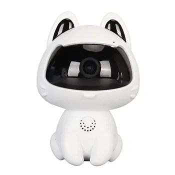 Wi-Fi камера обнаружения движения Домашняя камера безопасности 1080P HD ночного видения Двусторонний обмен голосом Встроенный микрофон для помещений для домашних животных