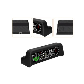 X91 3в1 GPS TPMS HUD для всех транспортных средств, измеритель скорости, наклона, инклинометр, автомобильный компас, автомобильный HD-дисплей на голове (внешний)