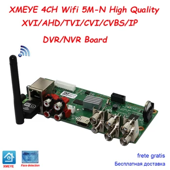 XM H.265 4CH 5M-N IP Wifi DVR Плата NVR 4-Канальная Система Видеонаблюдения 6 В 1 AHD TVI CVI Гибридный Видеорегистратор для Камеры ВИДЕОНАБЛЮДЕНИЯ