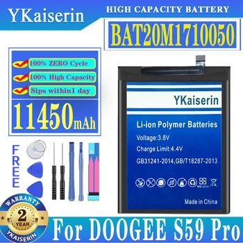 YKaiserin BAT20M1710050 11450 мАч Сменный Аккумулятор Для DOOGEE S59 Pro S59Pro Аккумулятор Большой Емкости + Трек-код