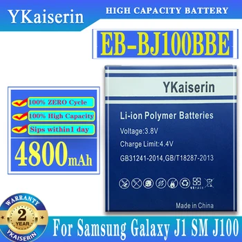 YKaiserin EB-BJ100BBE 4800 мАч для Samsung Аккумулятор для Samsung Galaxy J1 (версия 2015) J100 J100F J100H J100FN J100M J100D