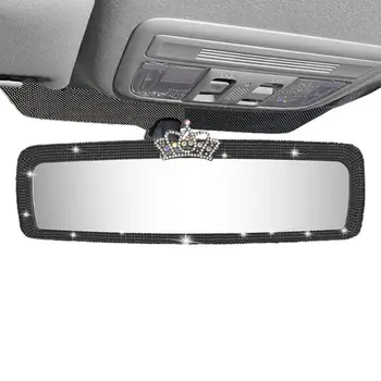 Автомобильное блестящее зеркало заднего вида Terior Charm Crystal Со стразами Универсальные многофункциональные автомобильные аксессуары Зеркало заднего вида