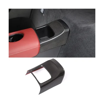 Автомобильный Подлокотник, Коробка, Задний Отсек для хранения, Отделка крышки из углеродного волокна для Toyota Supra GR A90 A91 MK5 2019 2020 2021 2022
