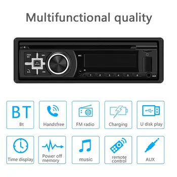 Автомобильный стерео DVD-плеер с одним Din, MP3 FM / AM-радио, воспроизведение с USB / AUX / TF-карты с функцией позиционирования приложения