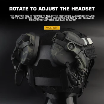 Адаптер для Крепления Тактического шлема на Носовой Рейке Аксессуары Для Наушников Team Wendy M-LOK для OPS Core ARC для Гарнитуры COMTAC3
