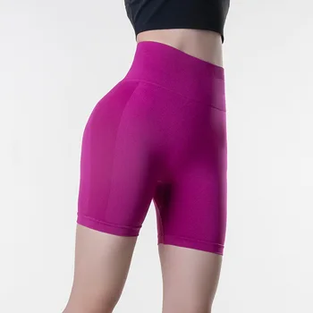 Байкерские шорты для тренировки подтяжки ягодиц Спортивные женские бесшовные шорты с высокой талией для спортзала, короткие штаны для йоги с эффектом пуш-ап