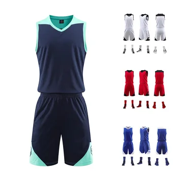 Баскетбольные майки для мужчин, изготовленная на заказ баскетбольная форма, пустые баскетбольные майки, комплект из 2 предметов, Дышащая спортивная одежда без рукавов