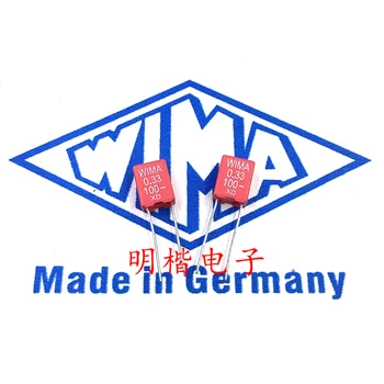 Бесплатная доставка 10шт/30шт WIMA Германия конденсатор 100V 0.33МКФ 100V334 330NF пленочный конденсатор P = 5 мм