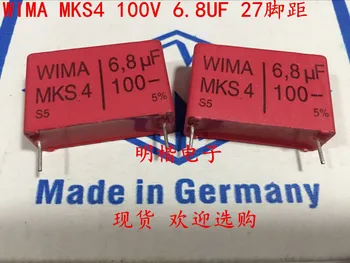 Бесплатная доставка 30 штук конденсатора WIMA Germany MKS4 100V 6.8МКФ 685 100V 6U8 P = 27.5 мм