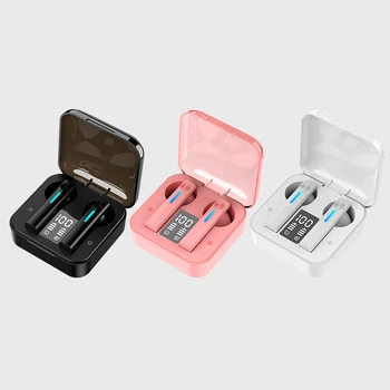 Беспроводные наушники, коробка для зарядки ПК, спортивные наушники Sleep Easy версии 5 0, стереонаушники емкостью 45 мАч, розовые