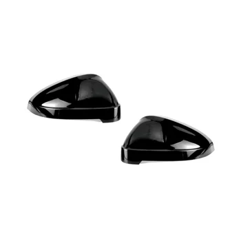 Боковое зеркало заднего вида для A4 A5 B9 2017-2023 S4 RS4 S5 RS5, сменные крышки, черные, без защиты от слепых зон
