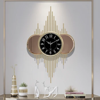 Большие американские настенные часы бытовые настенные часы индивидуальность искусство мода атмосфера украшение часов в гостиной немой звук часов