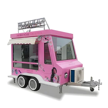 Буксируемый передвижной бар, тележка для кофе и мороженого, автофургон, Электрический фургон для перевозки еды, бутик-трейлер на заказ с кейтерингом для США