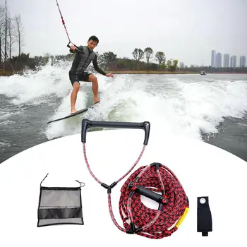 Веревка для водных лыж, плавающая веревка для серфинга с ручкой, Снаряжение для серфинга на вейк-лодке