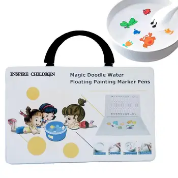 Водная плавающая ручка, 4 цвета, водные маркеры для малышей, маркеры с плавающими чернилами, Забавные и креативные подарки для мальчиков и девочек
