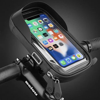 Водонепроницаемый велосипед, сумка для крепления телефона на руль мотоцикла, держатель телефона, подставка для мобильных телефонов с диагональю 4,5-6,4 дюйма