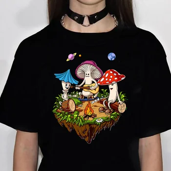 Волшебные грибы Инопланетная Психоделическая футболка женская Японская комическая уличная одежда Футболка женская комическая одежда y2k manga