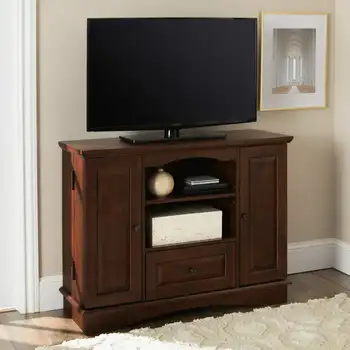 Высокая подставка для телевизоров до 48 дюймов, традиционный коричневый цвет