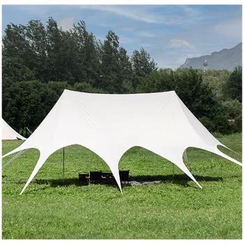 Высококачественная пляжная палатка серии Hexagon с водонепроницаемым навесом в форме звезды 600D oxford