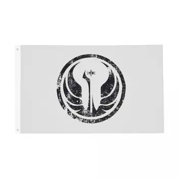 Галактическая Империя Логотип Старой Республики Потрепанный Флаг Прочный Крытый Открытый Баннер 2 Люверса Декор Стен Домашней Комнаты Общежития 90x150cm