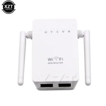 ГОРЯЧИЙ Мини-Wi-Fi Маршрутизатор 2,4 G 300 Мбит/с Беспроводная Сеть Wi-Fi Ретранслятор Расширитель Диапазона Усилитель сигнала 2dBi Антенна 802.11 b/ g/n