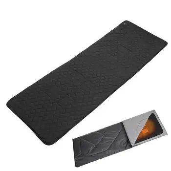 Грелка для кемпинга на открытом воздухе Портативная теплая подушка для сиденья, диванный коврик с 7 зонами нагрева, USB-зарядка, Электрическое нагревательное одеяло для