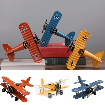Декор модели самолета Мини Металлические украшения самолета Модель домашнего винного шкафа Мебель для крыльца