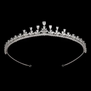 Диадемы и корона HADIYANA Crystal, блестящие Женские и женские туфли, Великолепная Циркониевая корона BCY6018, Аксессуары для причесок, украшения