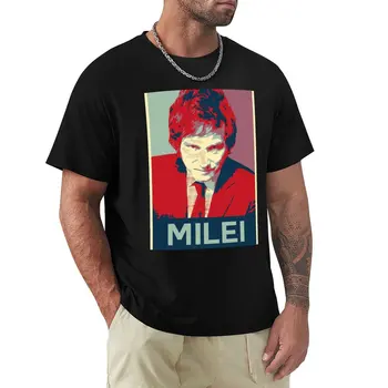 Дизайнерская футболка Javier Milei, черные футболки, мужские футболки большого и высокого размера