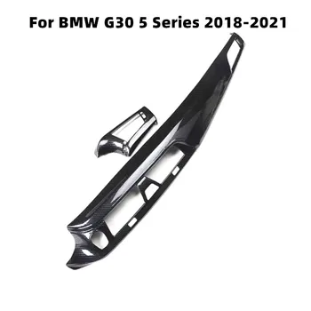 Для BMW G30 5 серии 2018-2023 Аксессуар Передняя панель воздуховыпуска Украшение интерьера автомобиля Наклейка из углеродного волокна под дерево