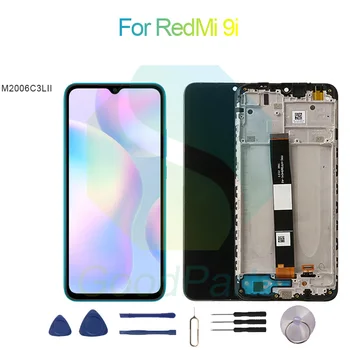 Для RedMi 9i Замена дисплея 1600 *720 M2006C3LII для RedMi 9i LCD с сенсорным экраном и цифровым преобразователем