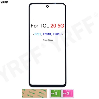 Для TCL 20R 5G Панель с сенсорным экраном Для TCL 20 5G T781 T781K T781H Передняя Стеклянная панель (без ЖК-дисплея) 6,67 