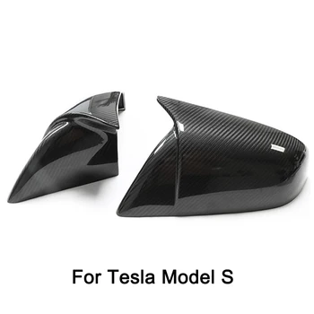 Для модификации Tesla Model S с корпусом зеркала из сухого углеродного волокна/задней крышкой