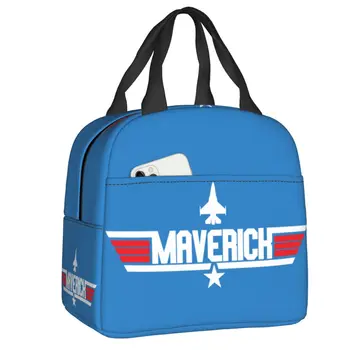 Женская термоизолированная сумка для ланча Maverick Top Gun из фильма Тома Круза, переносная сумка для ланча в школу, на работу, для пикника, коробка для бенто