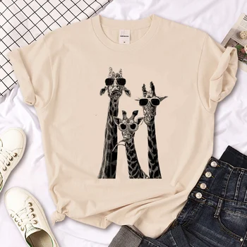 Женская футболка Giraffe, футболка manga, женская одежда y2k