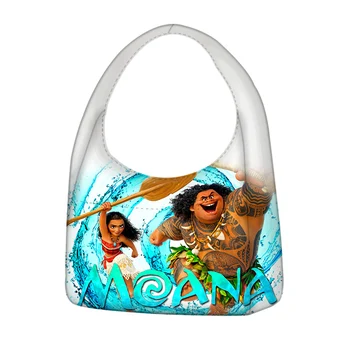 Женские повседневные сумки Disney Moana, портативная сумка для покупок, дорожная сумка-тоут, многоразовые сумки через плечо.