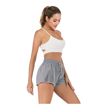 Женские свободные и быстросохнущие шорты для йоги с карманами