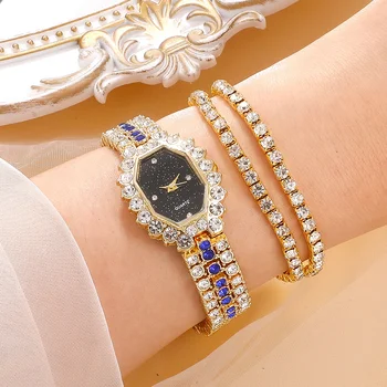 Женские часы с таймером Модные Женские часы Ювелирные изделия Изысканный браслет Уникальные женские часы в подарочной упаковке