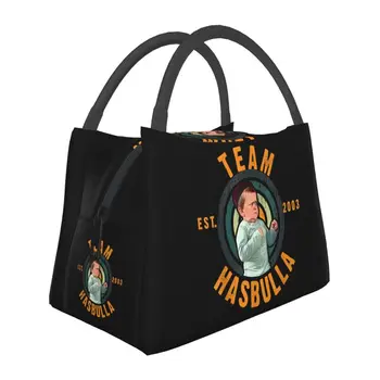 Забавные сумки для ланча с изоляцией Hasbulla Hasbullah Smile для женщин, герметичный ланч-бокс с термоохлаждением Fight Meme, Рабочий Ланч-бокс для пикника